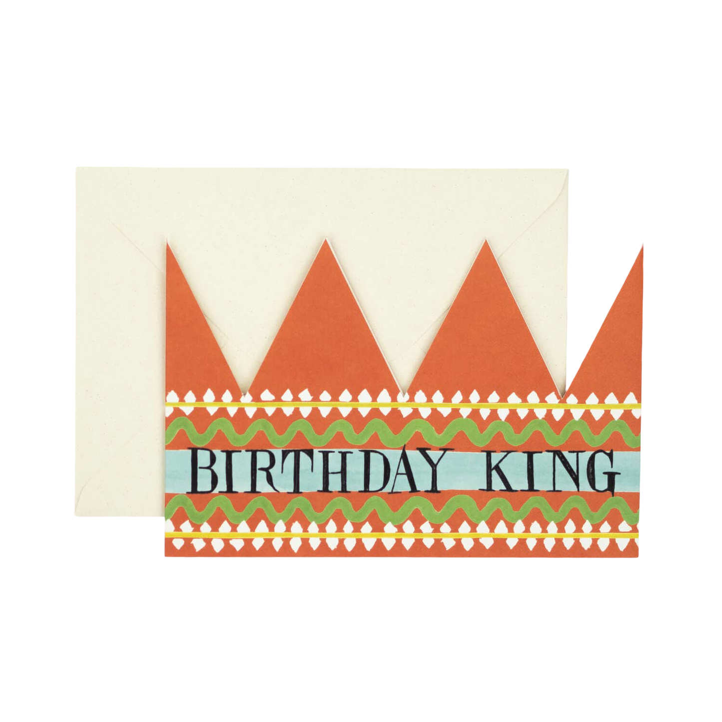 Birthday King Party Hat Card