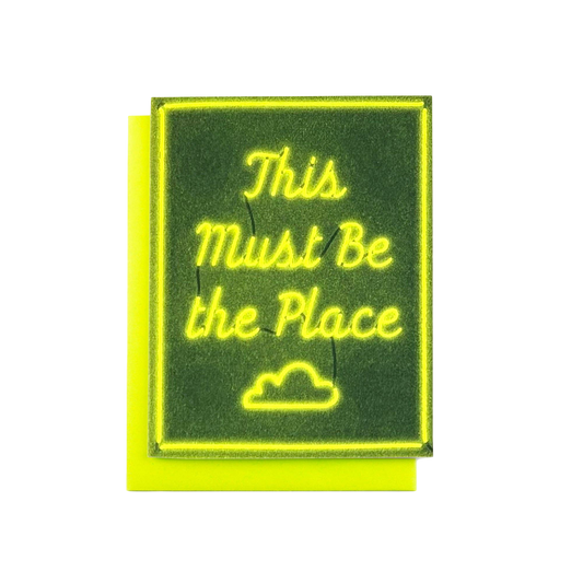 This Must Be the Place Risograph Card