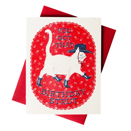 Birthday Strut Card