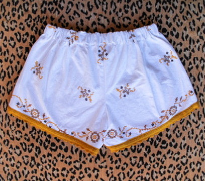 Embroidered Italian Dolphin Shorts - One of a Kind