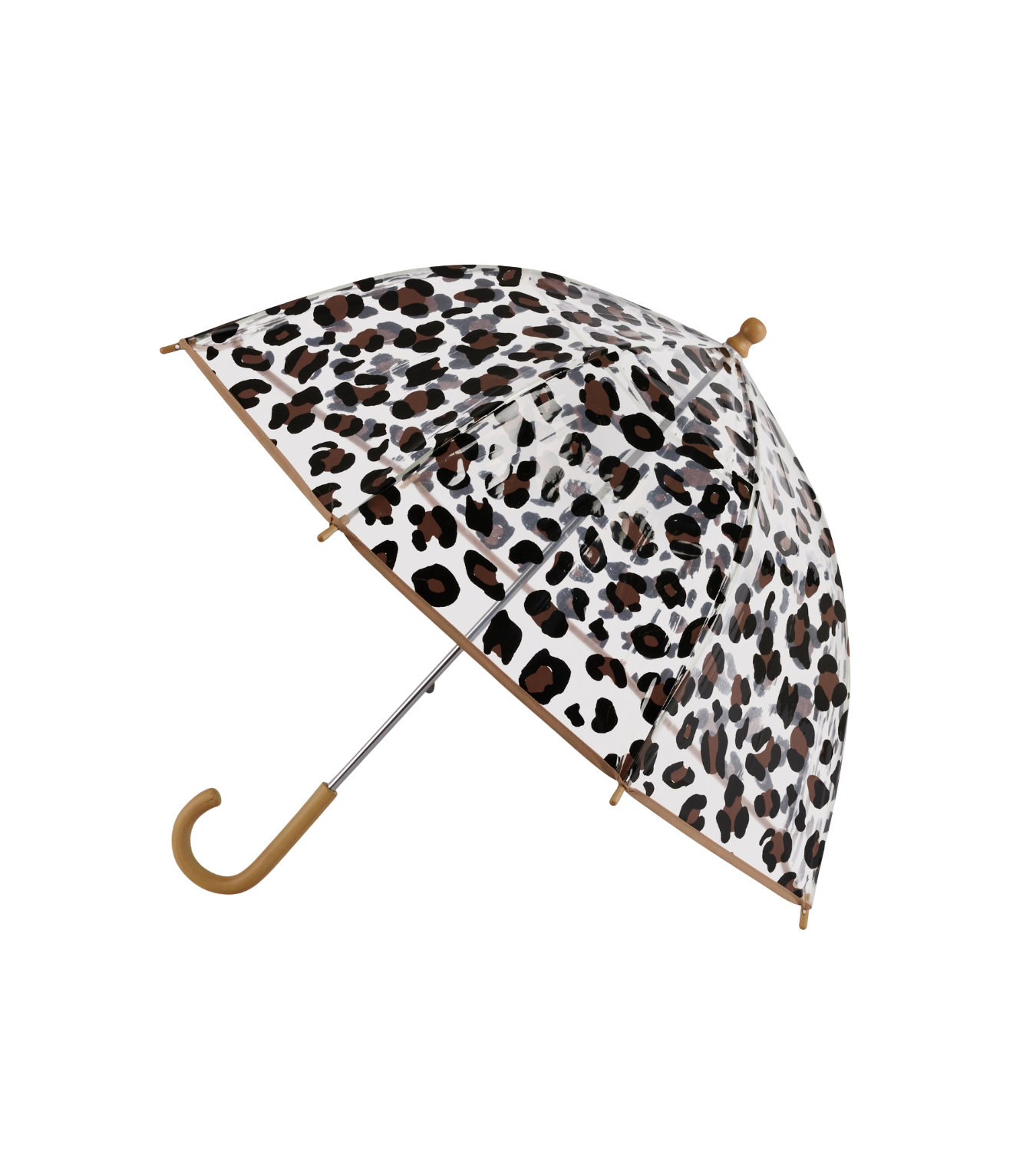 Clear Dome Umbrella - Leopard