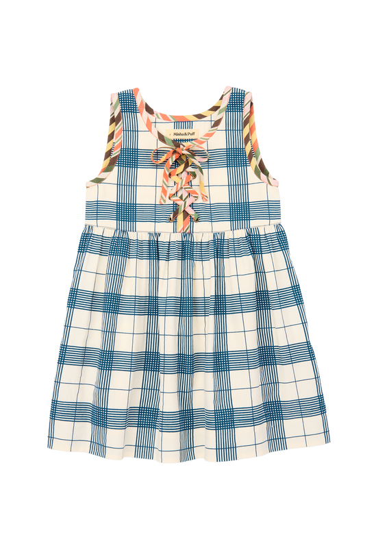 Agatha Dress - Prussian Blue Piazza