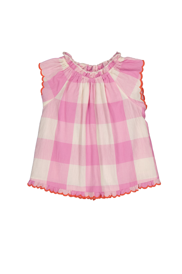 Antoinette Dress- Check Lila