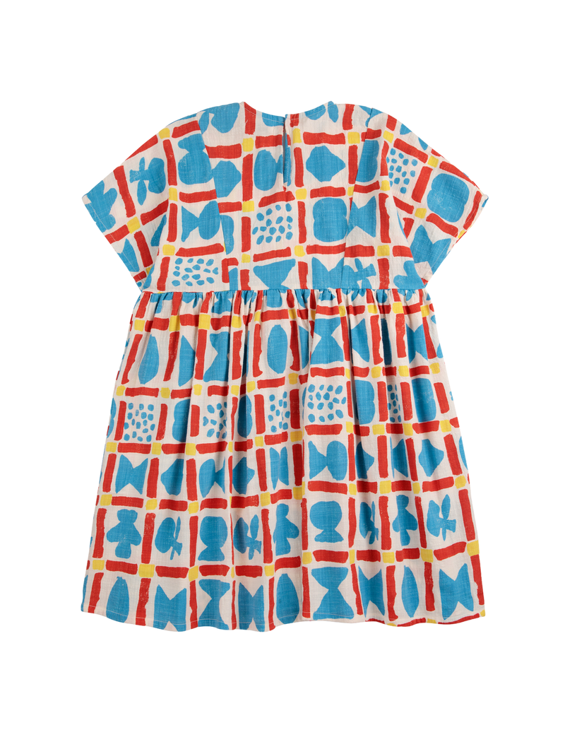 Geometric Game Woven Dress