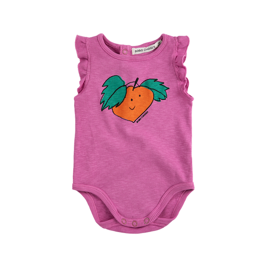 Tangerine Ruffled Onesie