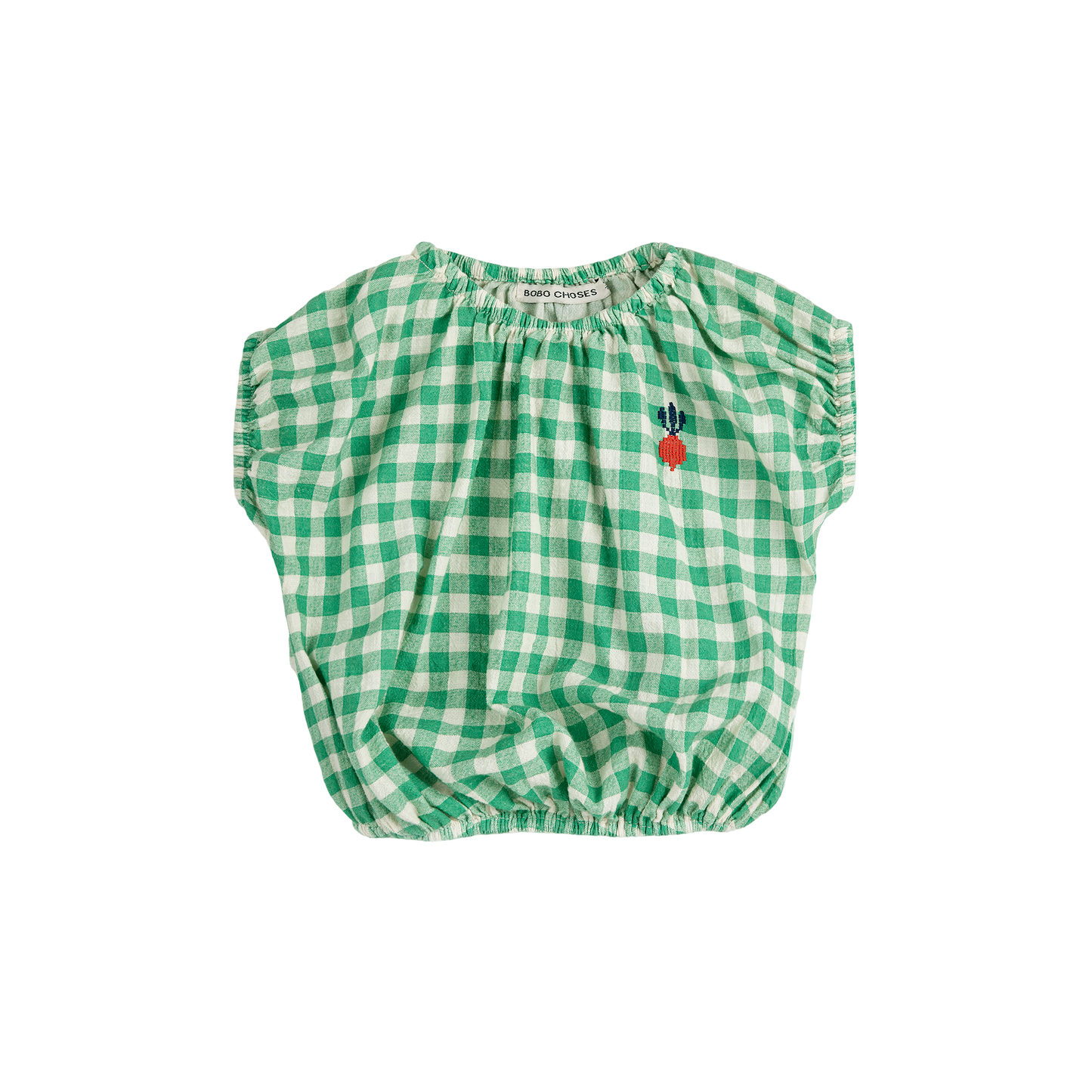 Pixel Sugar Beet Vichy Woven Blouse