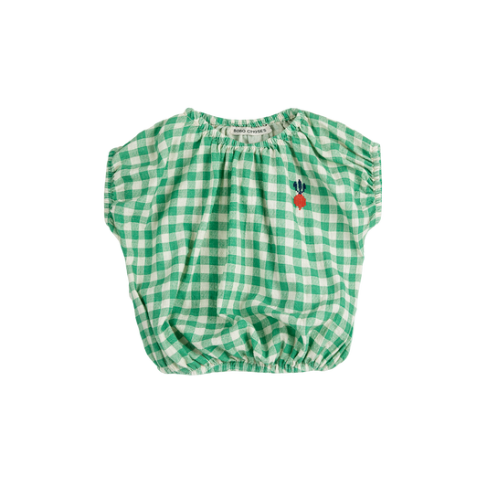 Pixel Sugar Beet Vichy Woven Blouse