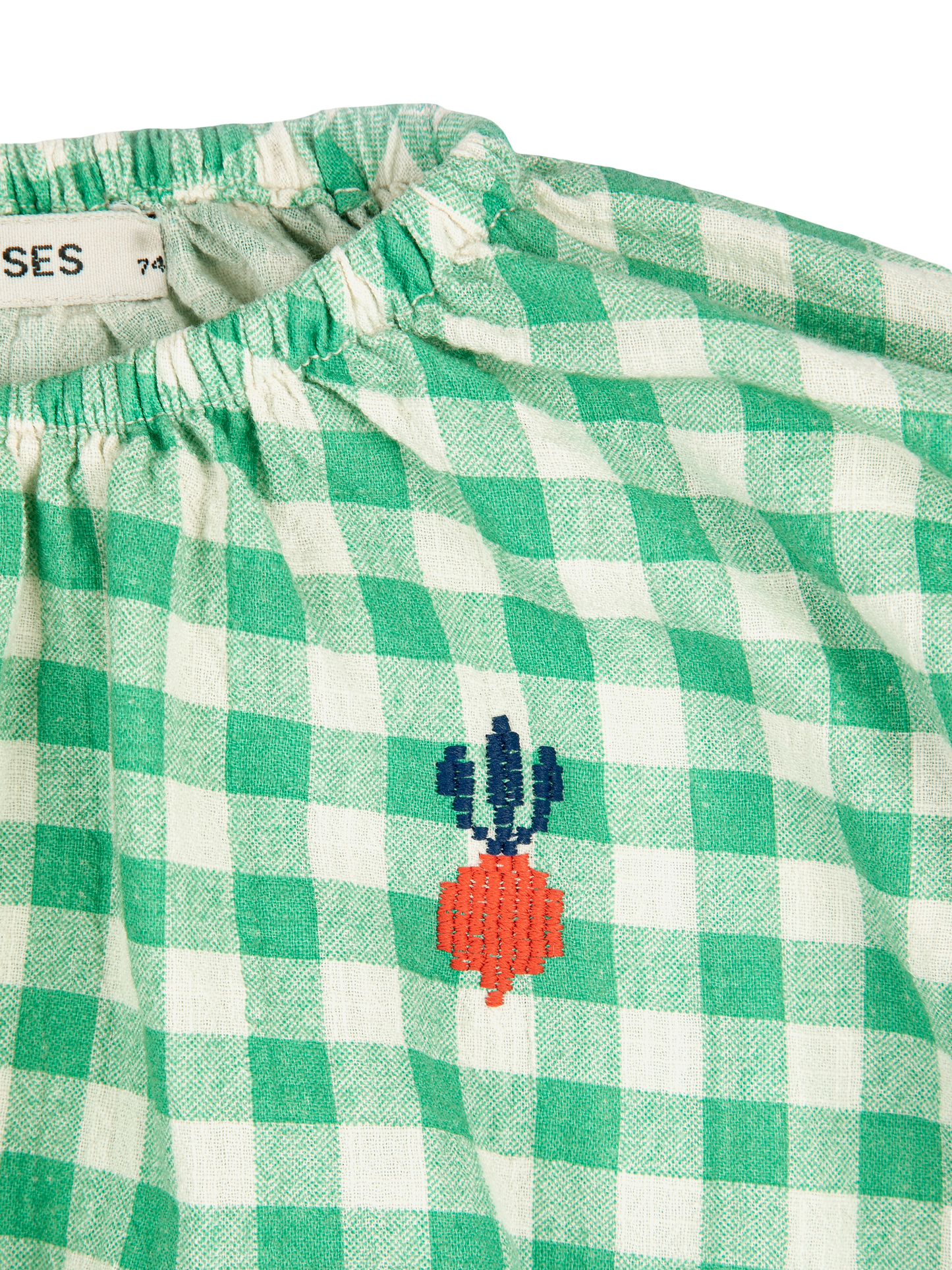 Pixel Sugar Beet Vichy Woven Blouse