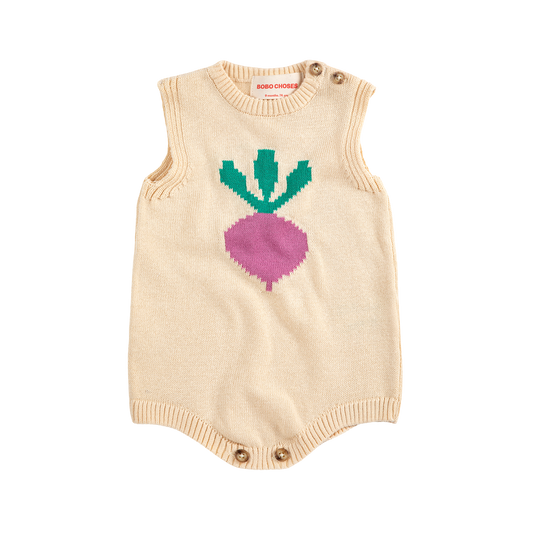 Pixel Sugar Beet Knitted Romper