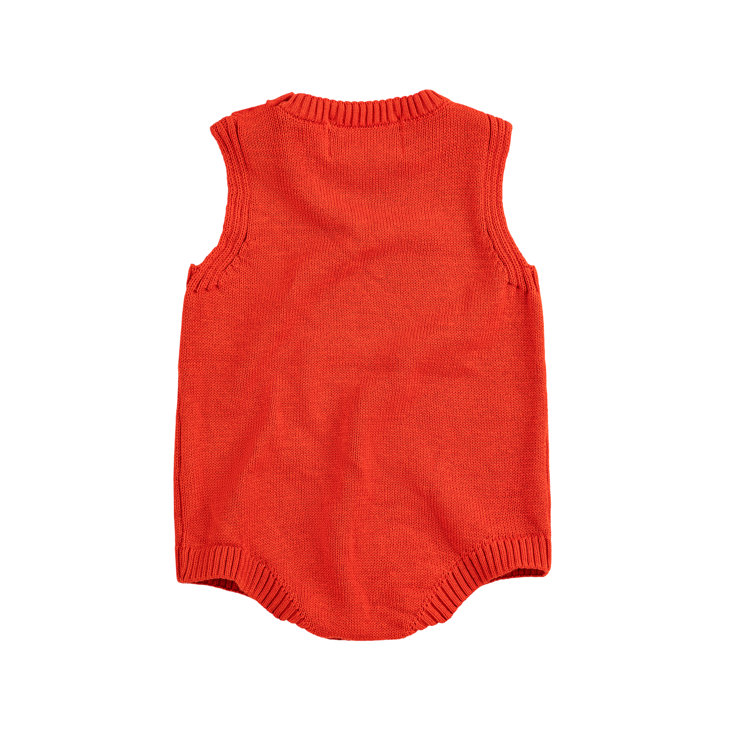 Pixel Strawberry Knitted Romper