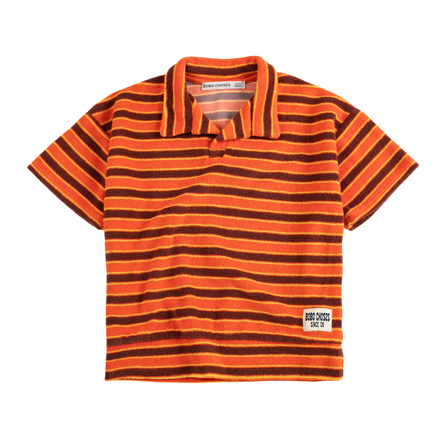 Striped Brick Terry Cloth Polo