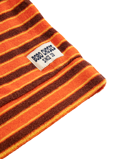 Striped Brick Terry Cloth Polo