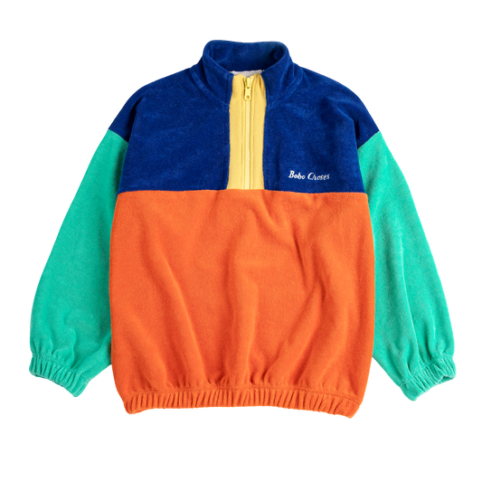 Bobo Choses Color Block Zipped Sweatshirt