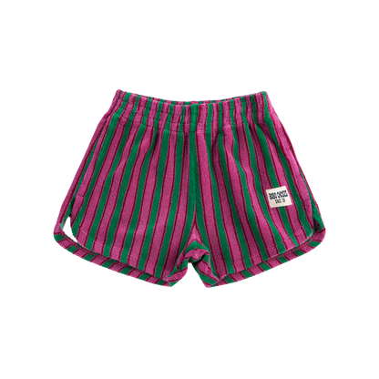 Striped Terry Cloth Shorts