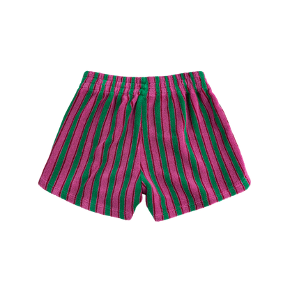 Striped Terry Cloth Shorts