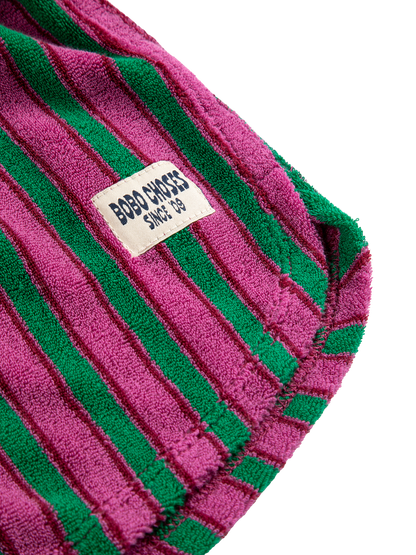 Striped Terry Cloth Shorts