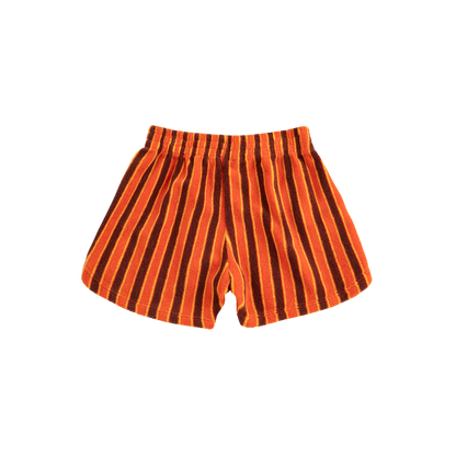 Striped Brick Terry Cloth Shorts