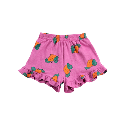 Tangerine Ruffled Shorts