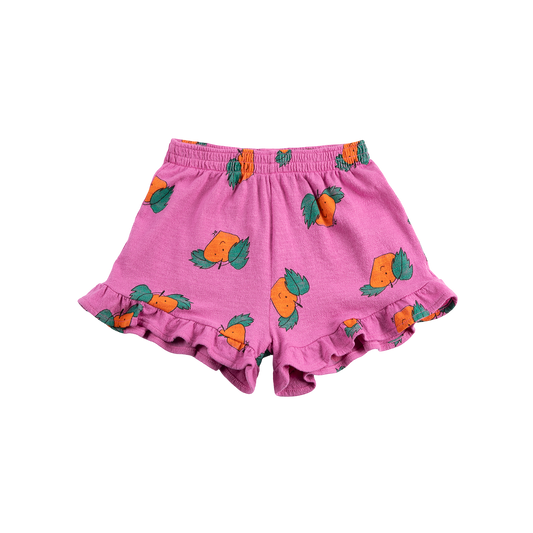 Tangerine Ruffled Shorts