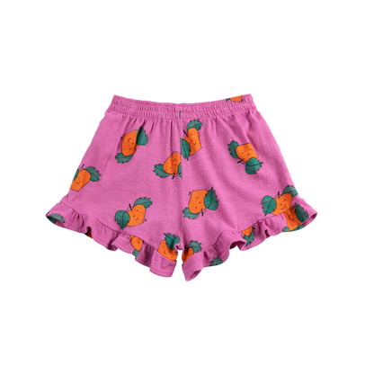 Tangerine Ruffled Shorts