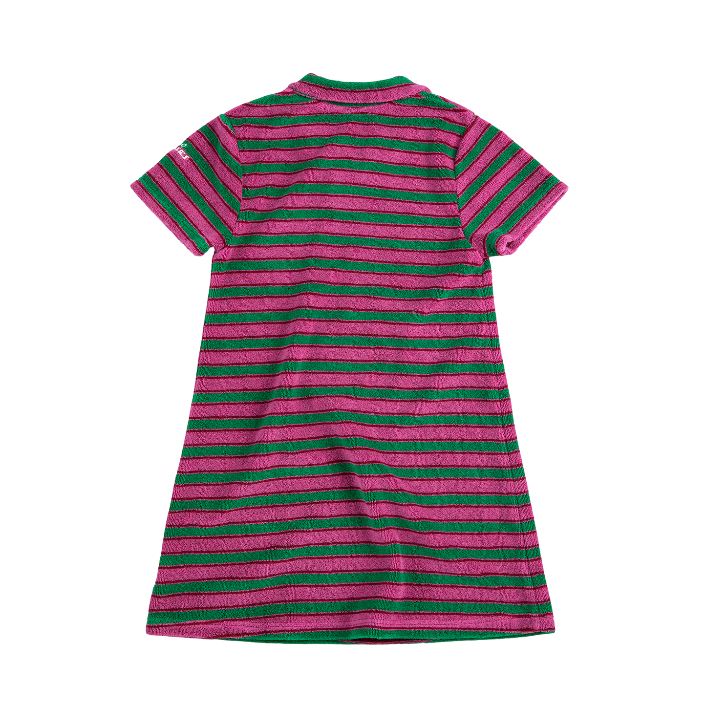 Striped Terry Cloth Polo Dress