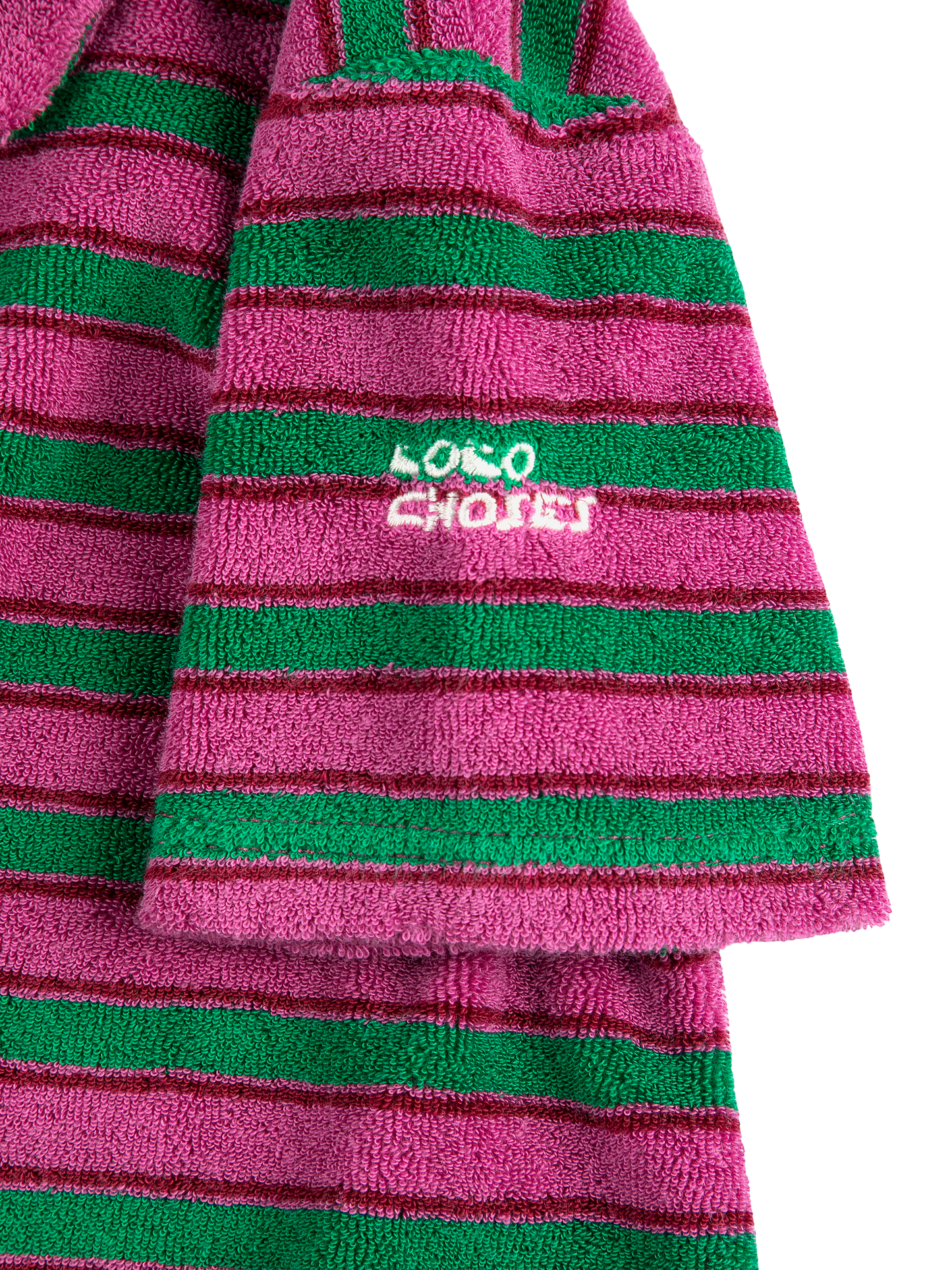 Striped Terry Cloth Polo Dress