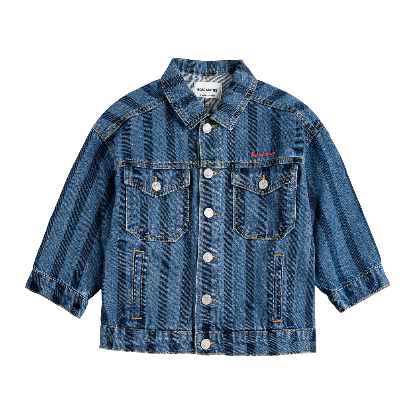 Bobo Choses Striped Denim Jacket