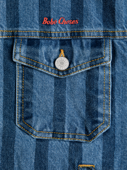 Bobo Choses Striped Denim Jacket