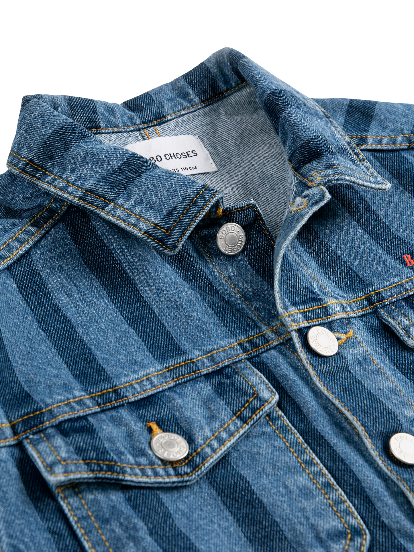 Bobo Choses Striped Denim Jacket