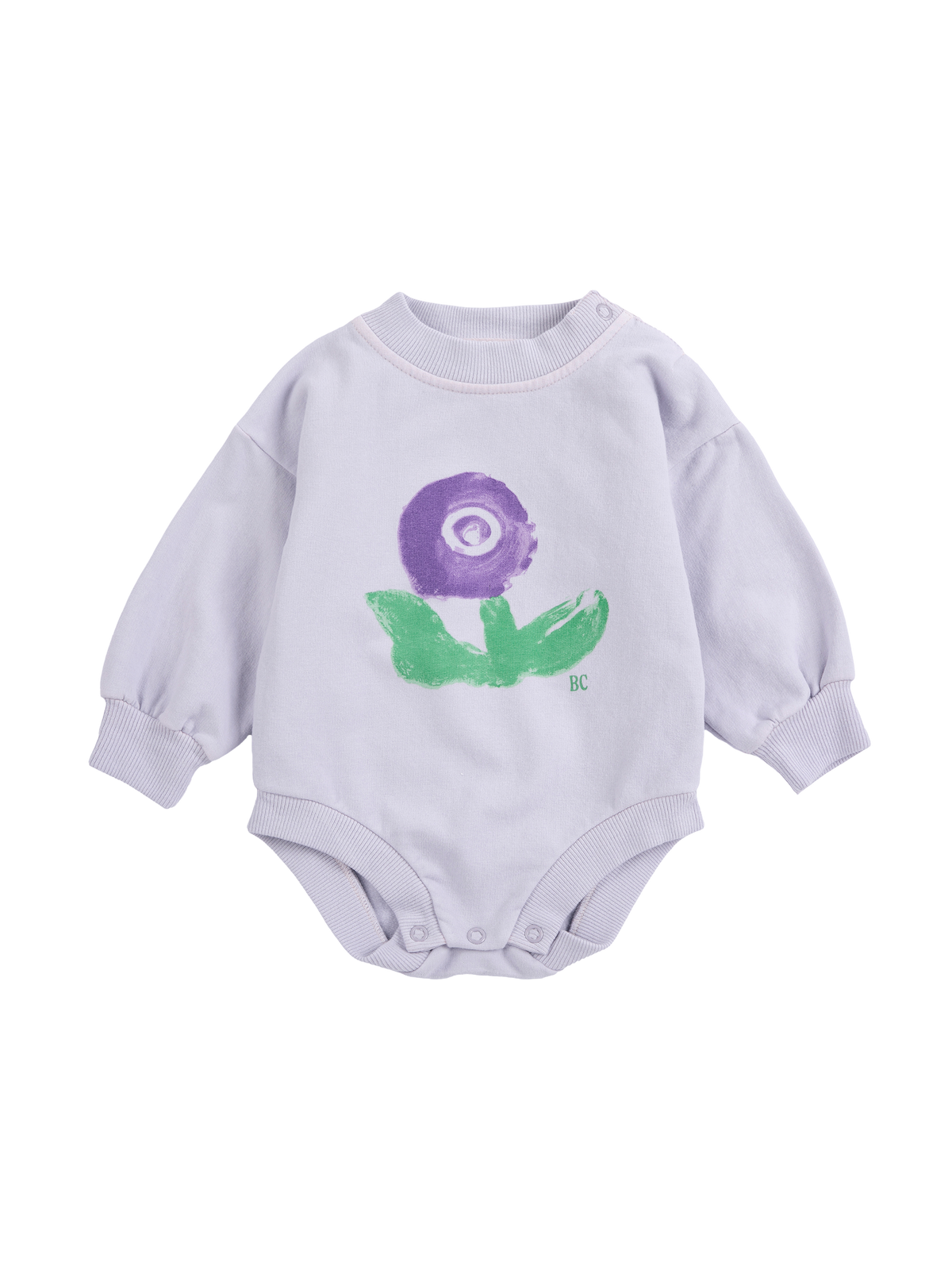 Stamp Bloom Fleece Onesie