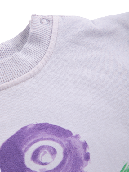 Stamp Bloom Fleece Onesie