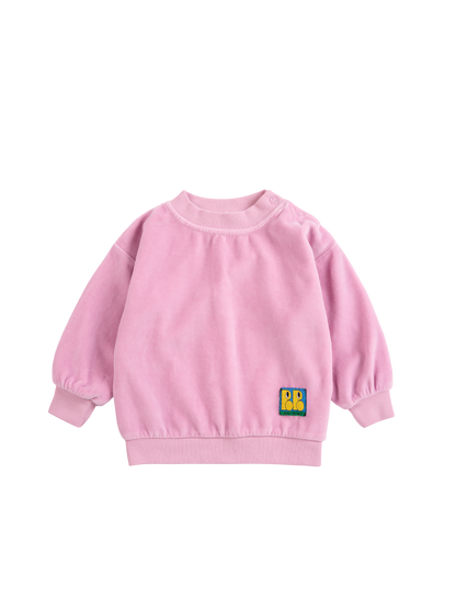 Booo Bo Choses Tag Velvet Sweatshirt