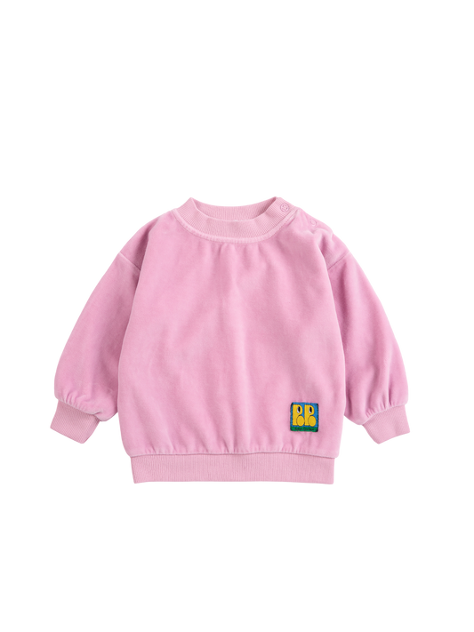 Booo Bo Choses Tag Velvet Sweatshirt