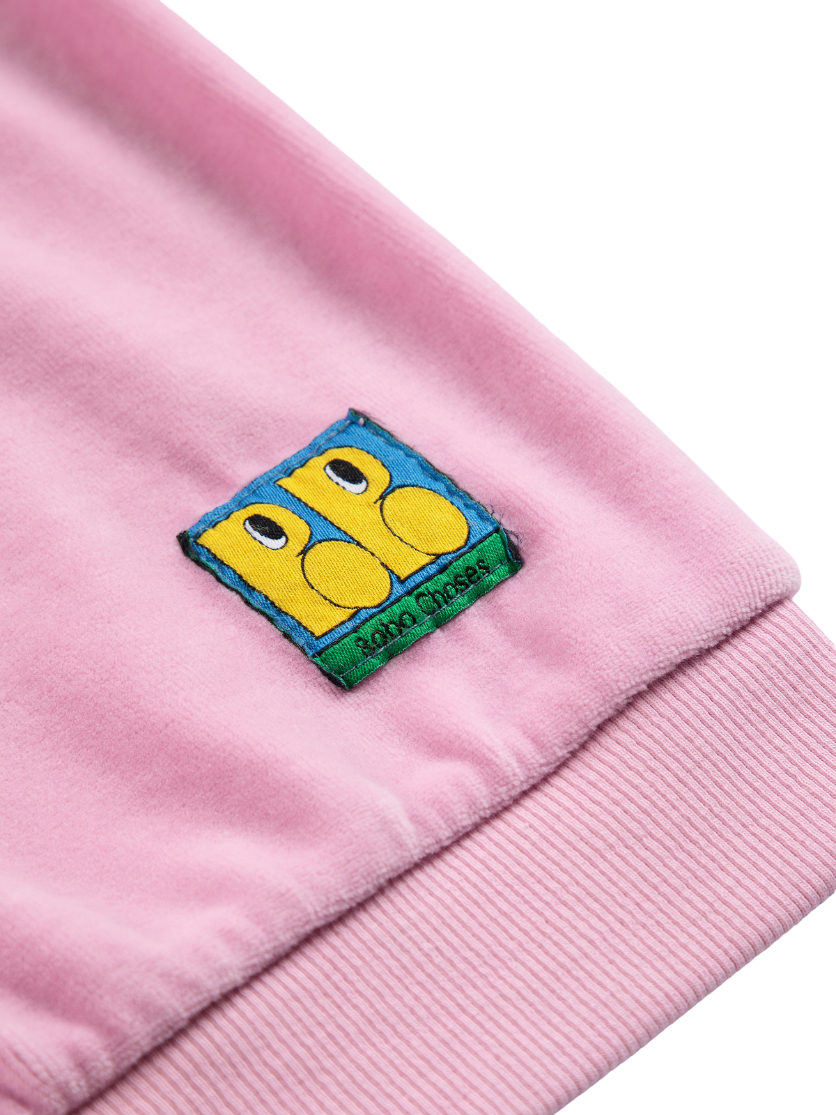 Booo Bo Choses Tag Velvet Sweatshirt