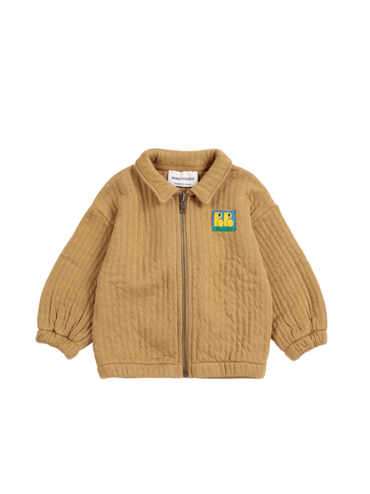 Booo Bo Choses Tag Quilted Zipped Sweatshirt