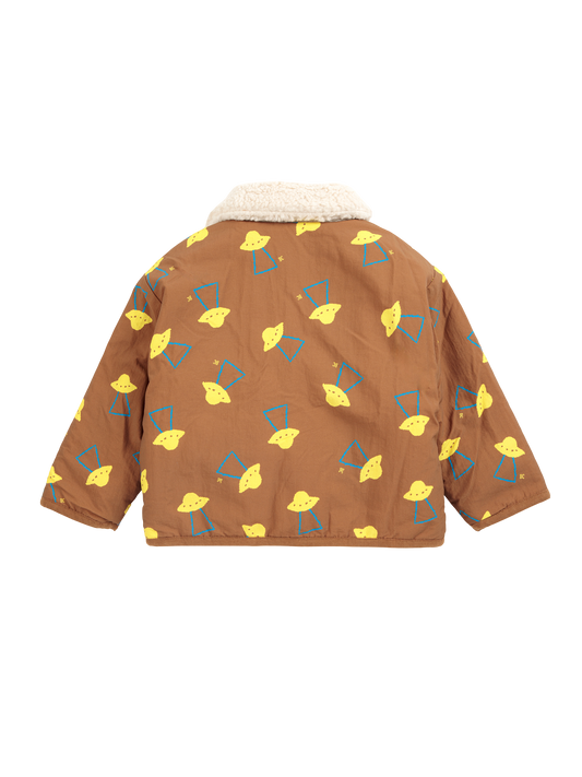 Pixel Abduction Sheepskin Reversible Jacket