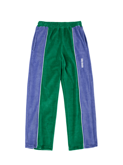 Color Block Terry Cloth Jogging Pants