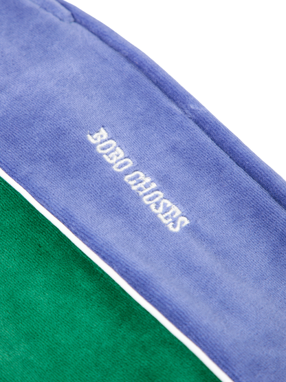 Color Block Terry Cloth Jogging Pants