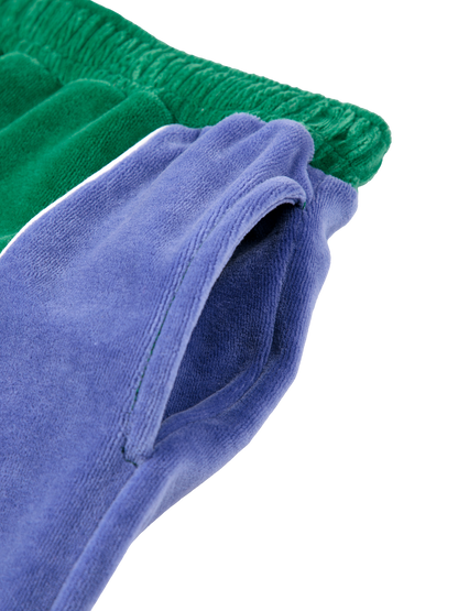 Color Block Terry Cloth Jogging Pants