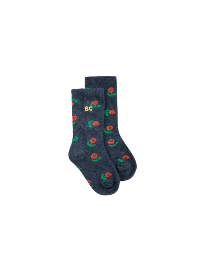 Stamp Bloom All Over Long Socks