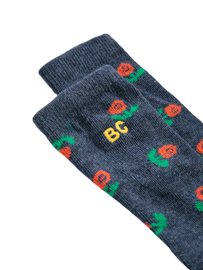 Stamp Bloom All Over Long Socks