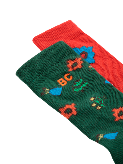 Blossom All Over Socks - Set of 2