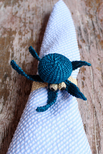 Woven Sea Life Napkin Ring - Octopus