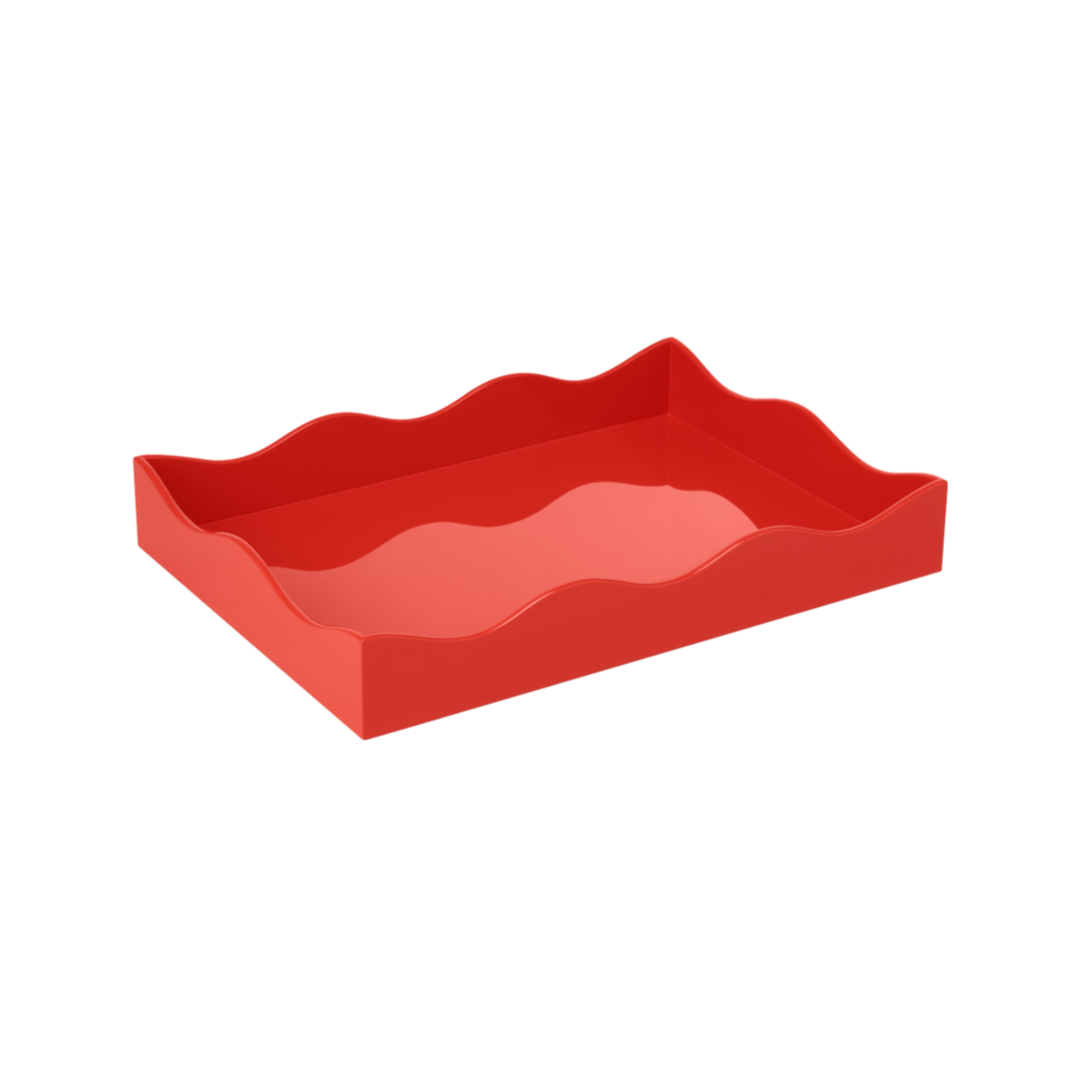Rita Konig Belles Rives Lacquer Tray - Blood Orange