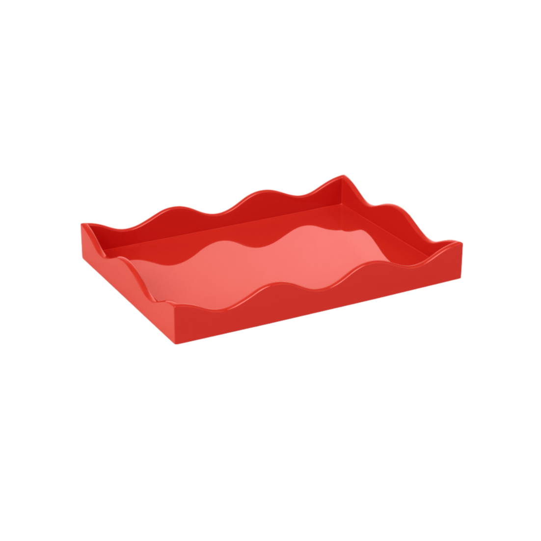 Rita Konig Belles Rives Lacquer Tray - Blood Orange