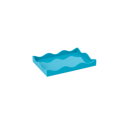 Rita Konig Belles Rives Lacquer Tray - Splash Blue