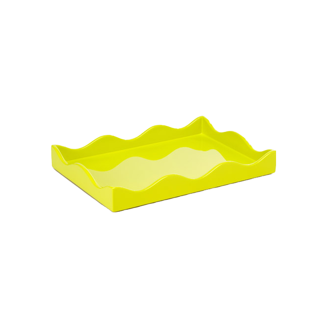 Rita Konig Belles Rives Lacquer Tray - Acid Drop Yellow
