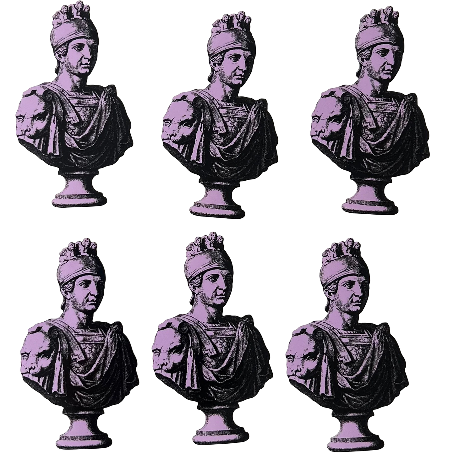 Classical Bust Stickers - Set of 5