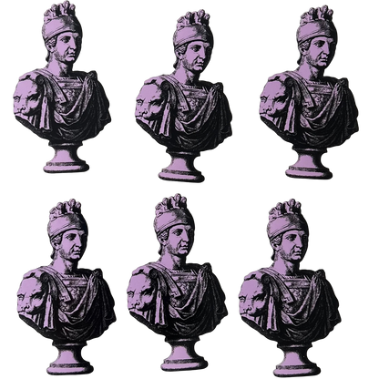 Classical Bust Stickers - Set of 5