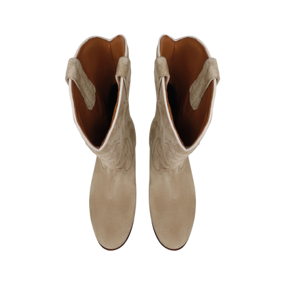Midnight Suede Cowboy Boots -  Desert